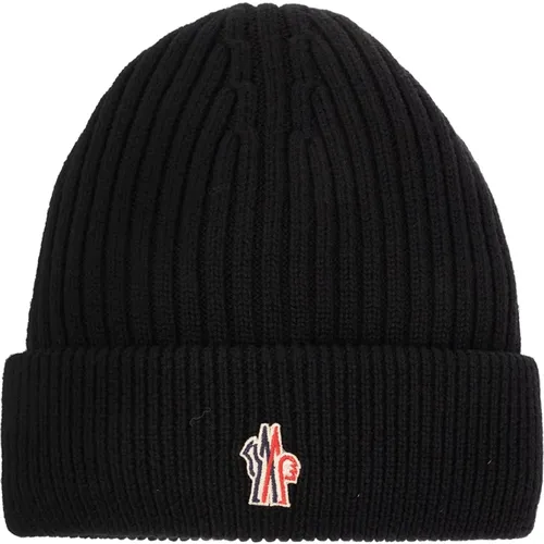 Beanies, male, , Size: ONE SIZE Down Beanie - Moncler - Modalova