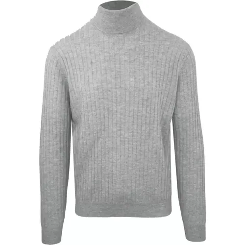 Turtlenecks, male, , Size: 3XL Luxury Cashmere Turtleneck Sweater - Malo - Modalova