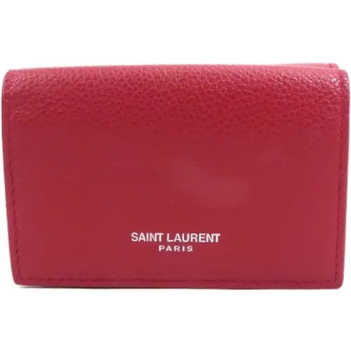 Pre-owned Wallets, female, , Size: ONE SIZE Pre-owned Leather wallets - Yves Saint Laurent Vintage - Modalova