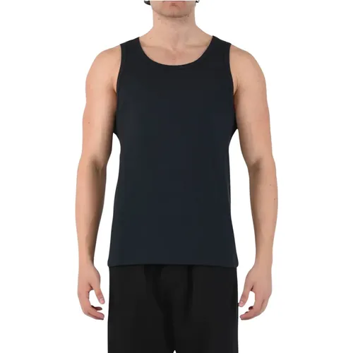 Ribbed Tank Top with Wide Straps , male, Sizes: XL, L - Mauro Grifoni - Modalova