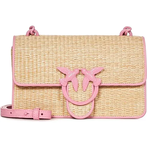 Pink Shoulder Bag Mini Love , female, Sizes: ONE SIZE - pinko - Modalova