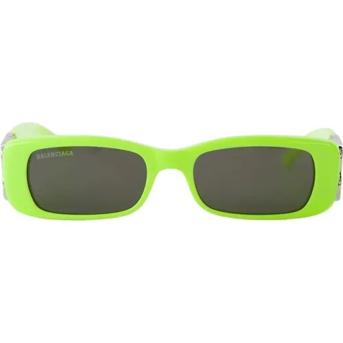 Rectangular Multicoloured Sunglasses , female, Sizes: ONE SIZE - Balenciaga - Modalova