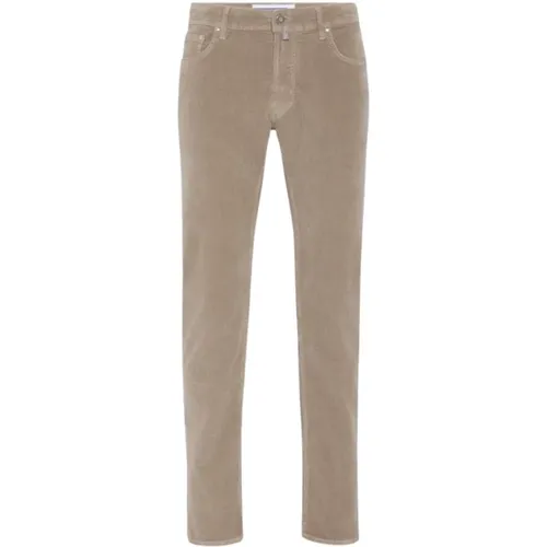 Slim Fit Cord Chinos , Herren, Größe: W38 - Jacob Cohën - Modalova