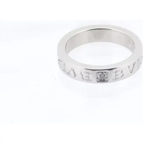 Pre-owned Jewellery, female, , Size: ONE SIZE Pre-owned White Gold rings - Bvlgari Vintage - Modalova