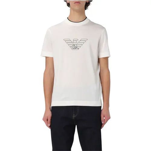 T-Shirts , male, Sizes: L, M, S, XS, XL - Emporio Armani - Modalova