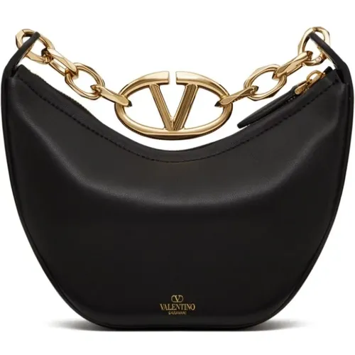 Hobo Bag with Gold Hardware , female, Sizes: ONE SIZE - Valentino Garavani - Modalova