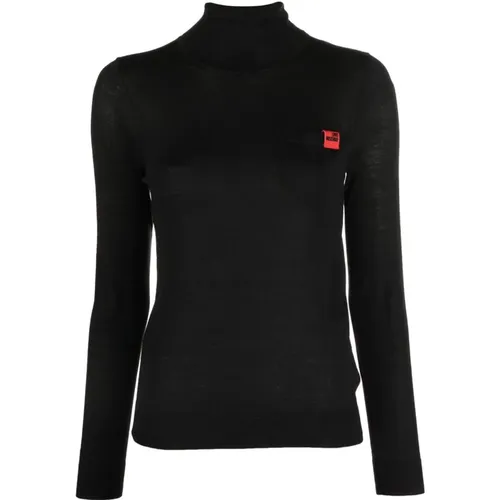 Casual Wool Acrylic Sweater , female, Sizes: XS, 2XS - Love Moschino - Modalova