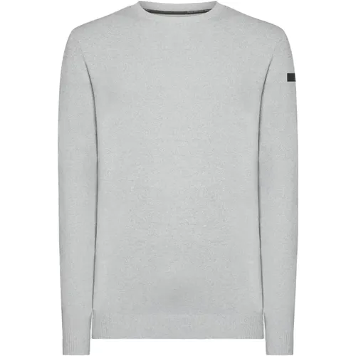 Grey Sweater Long Sleeve Melange , male, Sizes: L, M - RRD - Modalova