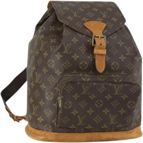 Pre-owned Backpacks, female, , Size: ONE SIZE Pre-owned Canvas Backpack - Louis Vuitton Vintage - Modalova