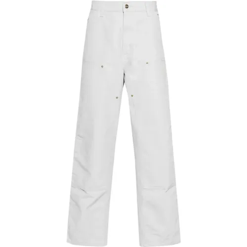 Graue Canvas Straight Leg Hose , Herren, Größe: W28 L32 - Carhartt WIP - Modalova