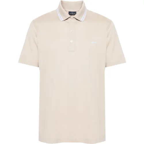 Cotton piqué polo shirt , male, Sizes: L, 4XL, 2XL - PAUL & SHARK - Modalova