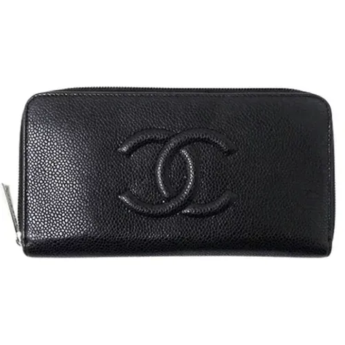 Pre-owned Leather wallets , female, Sizes: ONE SIZE - Chanel Vintage - Modalova