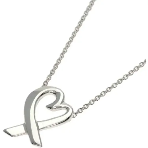 Pre-owned Jewellery, female, , Size: ONE SIZE Pre-owned Silver necklaces - Tiffany & Co. Pre-owned - Modalova