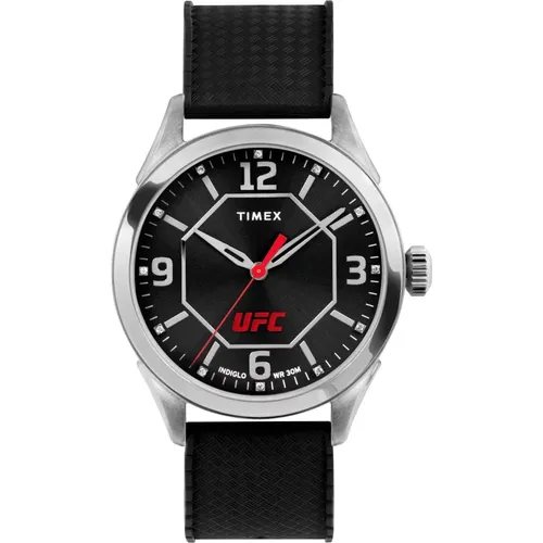 Watches, male, , Size: ONE SIZE Athena UFC Analog Watch Silikon Strap - Timex - Modalova