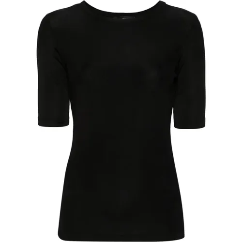 Schwarze T-Shirts & Polos für Frauen , Damen, Größe: XS - Fabiana Filippi - Modalova
