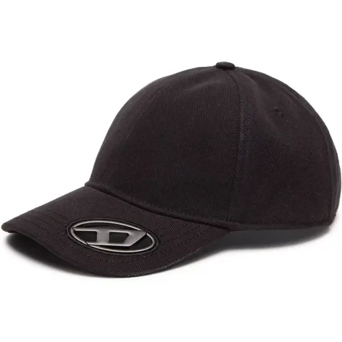 Caps, male, , Size: ONE SIZE Baseball Cap with Oval D - Diesel - Modalova