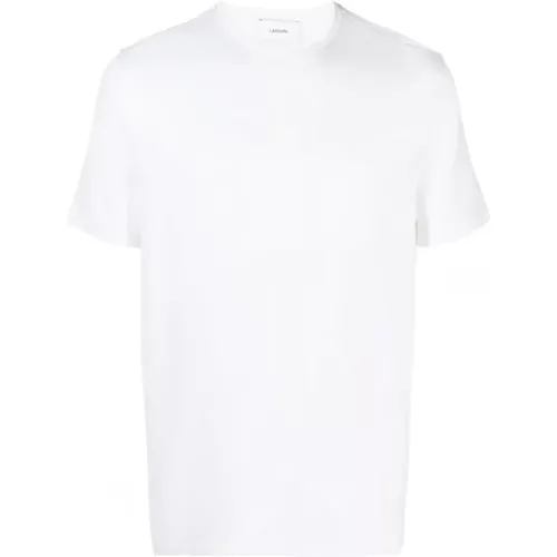 Woll-Jersey T-Shirt , Herren, Größe: 2XL - Lardini - Modalova