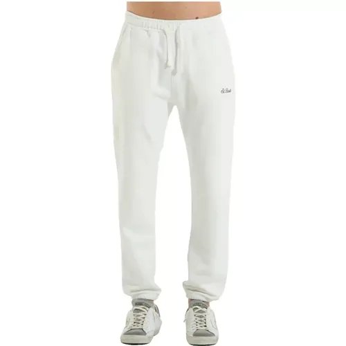 Sweatpants, male, , Size: S Cotton Pants with Style Bolt010 - MC2 Saint Barth - Modalova