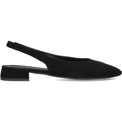 Schwarze Ballerina Flats , Damen, Größe: 37 EU - Stefano Lauran - Modalova