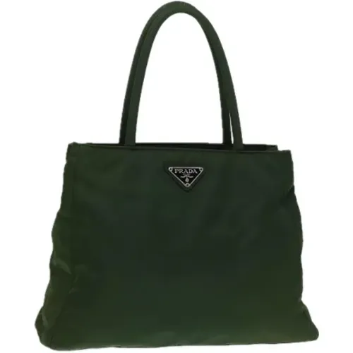 Pre-owned Tote Bags, female, , Size: ONE SIZE Pre-owned Leather handbags - Prada Vintage - Modalova