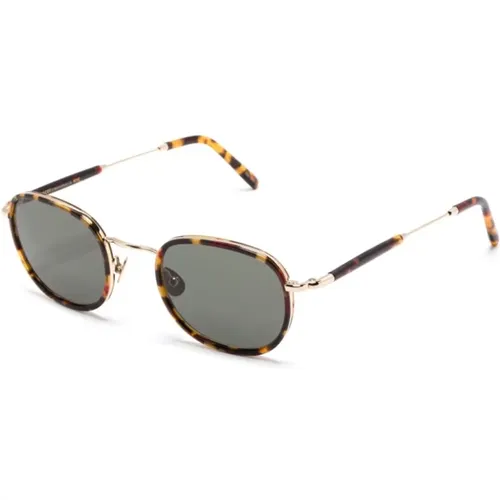 Sunglasses, unisex, , Size: 49 MM Mosha SUN Tortoise Gold Sunglasses - Moscot - Modalova