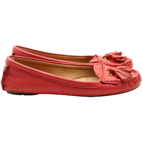 Pre-owned Flats, female, , Size: 7 US Pre-owned Leather flats - Coach Pre-owned - Modalova