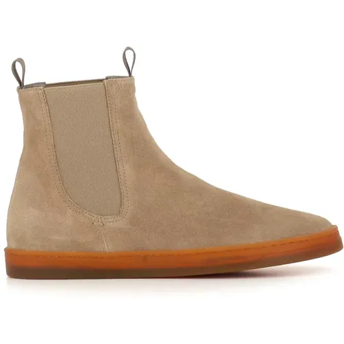 Chelsea Boots, female, , Size: 8 US Suede Chelsea Wedge Boots - Officine Creative - Modalova