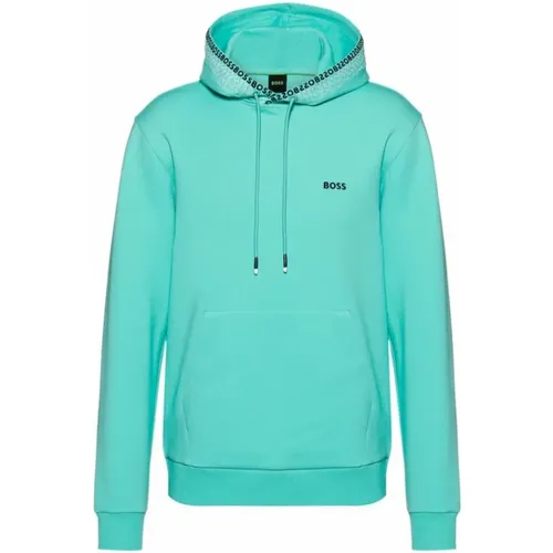 Regular Fit Cotton Hoodie with Kangaroo Pocket , male, Sizes: S, XS - Hugo Boss - Modalova