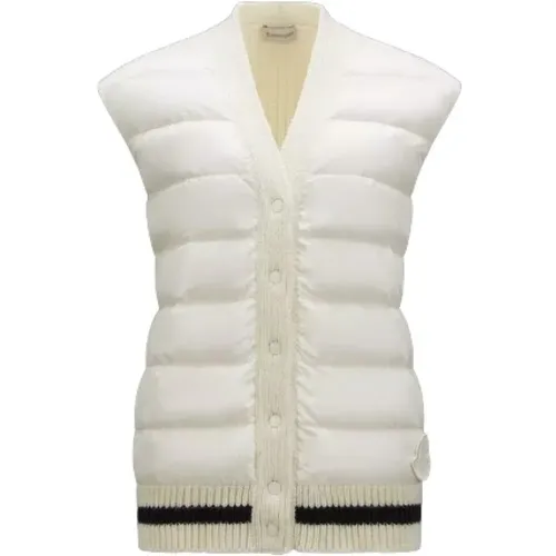 Ivory Quilted Jackets , female, Sizes: S, XS, M - Moncler - Modalova