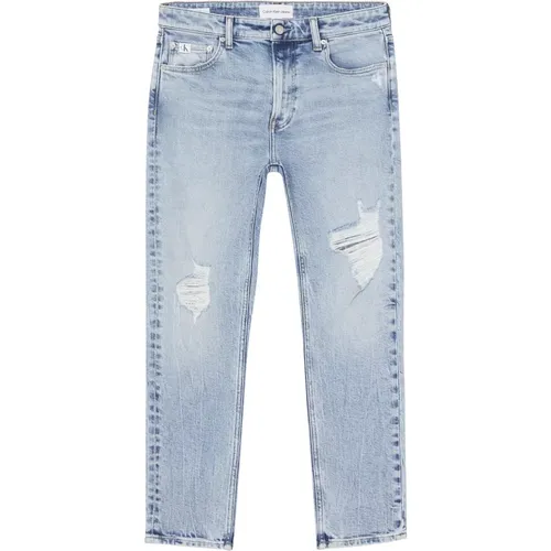Blaue Jeans Inspiriert von den 90ern , Herren, Größe: W32 - Calvin Klein - Modalova