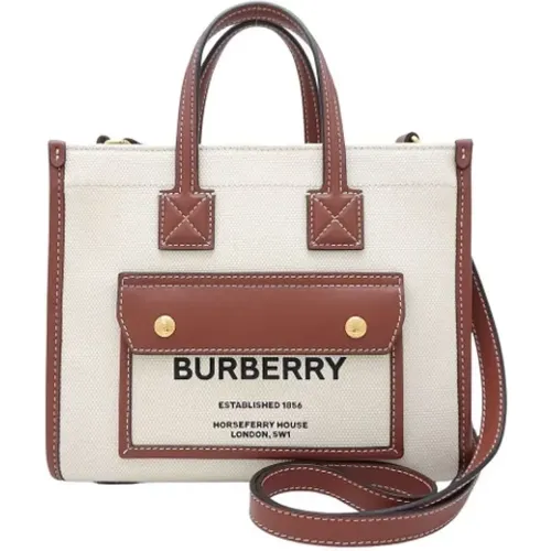 Pre-owned Tote Bags, female, , Size: ONE SIZE Pre-owned Leather handbags - Burberry Vintage - Modalova