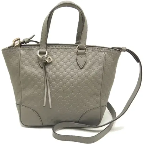 Pre-owned Tote Bags, female, , Size: ONE SIZE Pre-owned Leather handbags - Gucci Vintage - Modalova