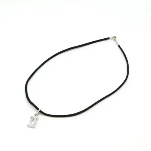 Pre-owned White Gold necklaces , female, Sizes: ONE SIZE - Cartier Vintage - Modalova