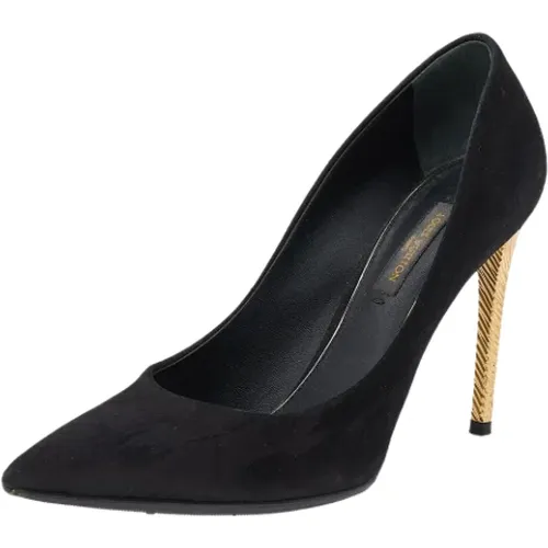 Pre-owned Pumps, female, , Size: 5 US Pre-owned Suede heels - Louis Vuitton Vintage - Modalova