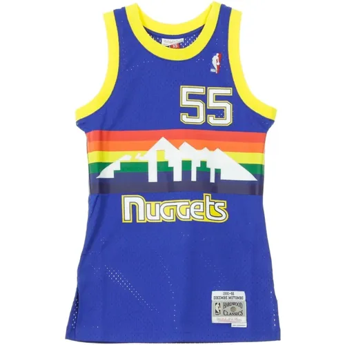 NBA Swingman Jersey Mutombo 55 , Herren, Größe: XL - Mitchell & Ness - Modalova