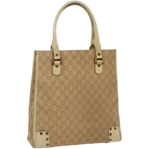 Pre-owned Tote Bags, female, , Size: ONE SIZE Pre-owned Canvas gucci-bags - Gucci Vintage - Modalova