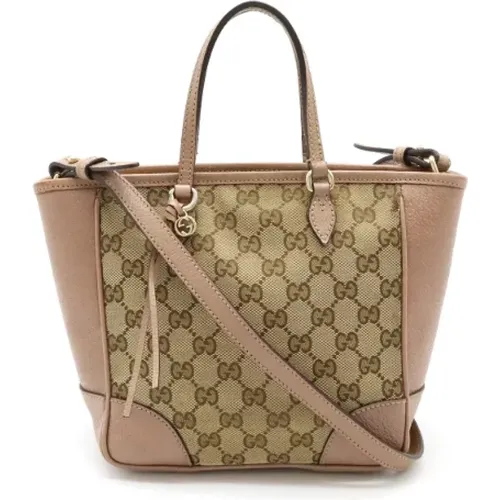 Pre-owned Tote Bags, female, , Size: ONE SIZE Pre-owned Canvas handbags - Gucci Vintage - Modalova