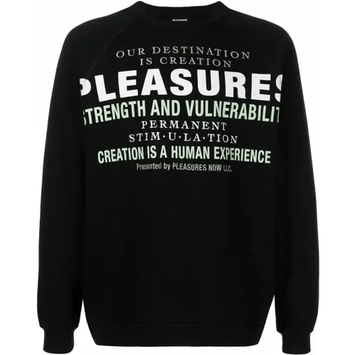 Crewneck Sweaters and Knitwear , male, Sizes: M, S - Pleasures - Modalova