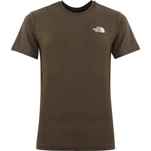 Herren Bedrucktes T-Shirt Braun Baumwolle , Herren, Größe: L - The North Face - Modalova