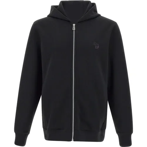 Zip-throughs, male, , Size: 2XL Zebra Sweatshirt Hood Full Zip - Paul Smith - Modalova