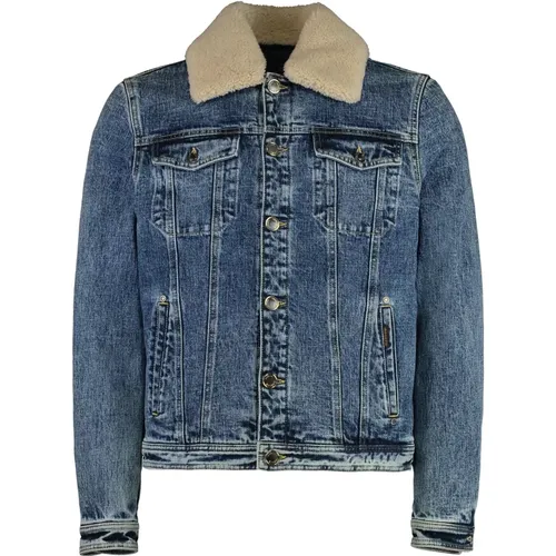 Denim Jackets, male, , Size: M Padded Jacket with Sheepskin Trim - Moorer - Modalova