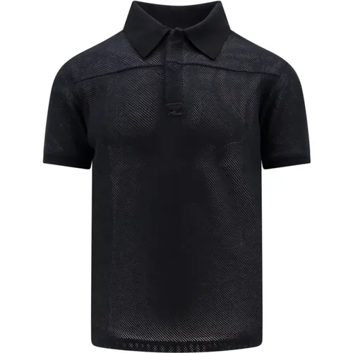 Polo Shirt with Logo Patch , male, Sizes: M, XL - Courrèges - Modalova