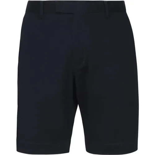 Navy Cotton Shorts Zip Closure Pockets , male, Sizes: W38 - Ralph Lauren - Modalova