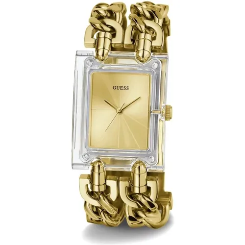 Metallic Bracelet Watch MOD Heavy , female, Sizes: ONE SIZE - Guess - Modalova