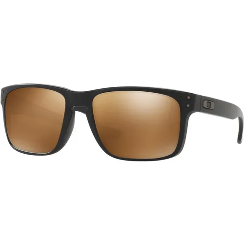 Matte Schwarze Sonnenbrille mit Prizm Tungsten , Herren, Größe: 55 MM - Oakley - Modalova