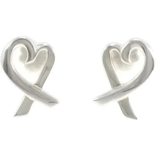 Pre-owned Jewellery, female, , Size: ONE SIZE Pre-owned Silver earrings - Tiffany & Co. Pre-owned - Modalova