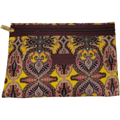 Clutches, female, , Size: ONE SIZE Small Patterned Women's Pouch - ETRO - Modalova