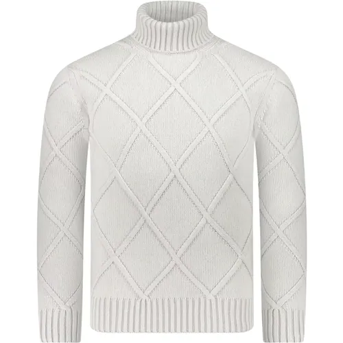 Turtlenecks, male, , Size: 3XL Light Grey Stylish Sweater - Gran Sasso - Modalova