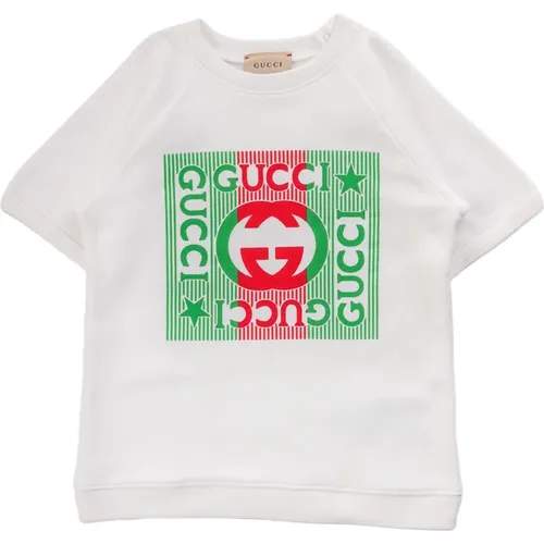 Kinder Sweatshirt - Regular Fit - Weiß - Gucci - Modalova
