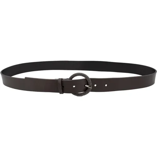 Belts, female, , Size: S Leather Belt Accessories - Le Tricot Perugia - Modalova